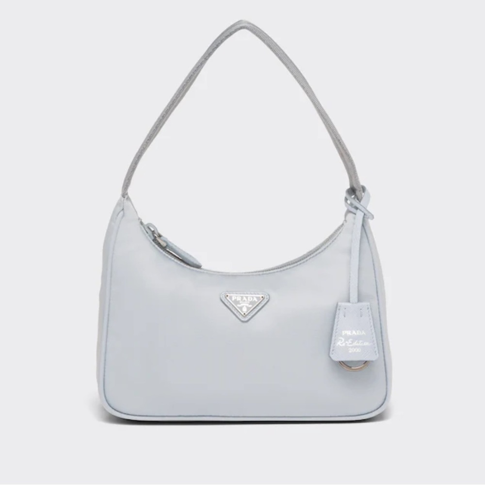 Authentic Prada Re-Nylon Prada Re-Edition 2000 mini-bag in Cornflower Blue